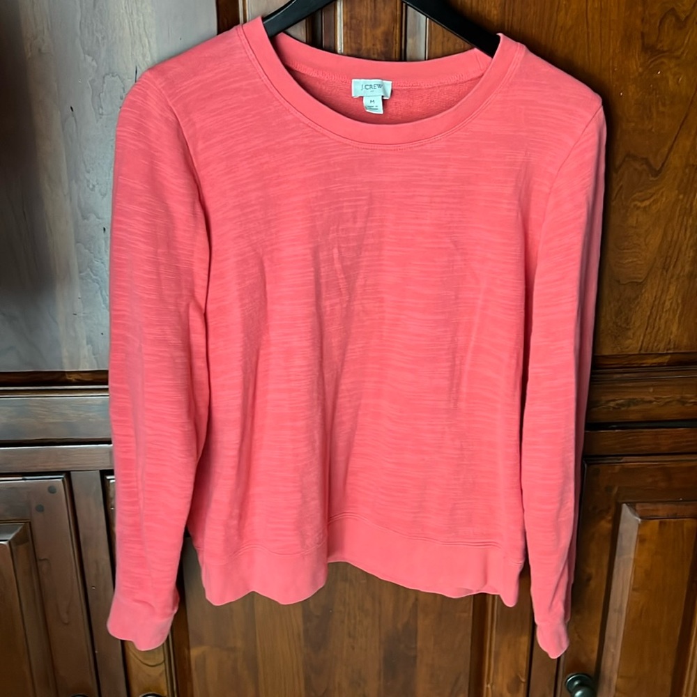 J. Crew sweatshirt tee size Medium (M) coral